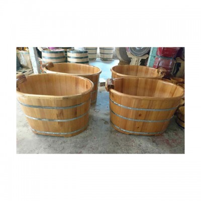 Good price Soaking wood bath bathtub/ Natrual wooden barrel bath tub one person for bathroom, spa from Vietnam